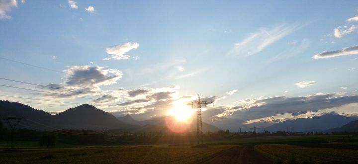 -Sonnenuntergang - Licht am Horizont